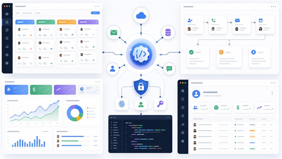 CRM and lead management API dashboard