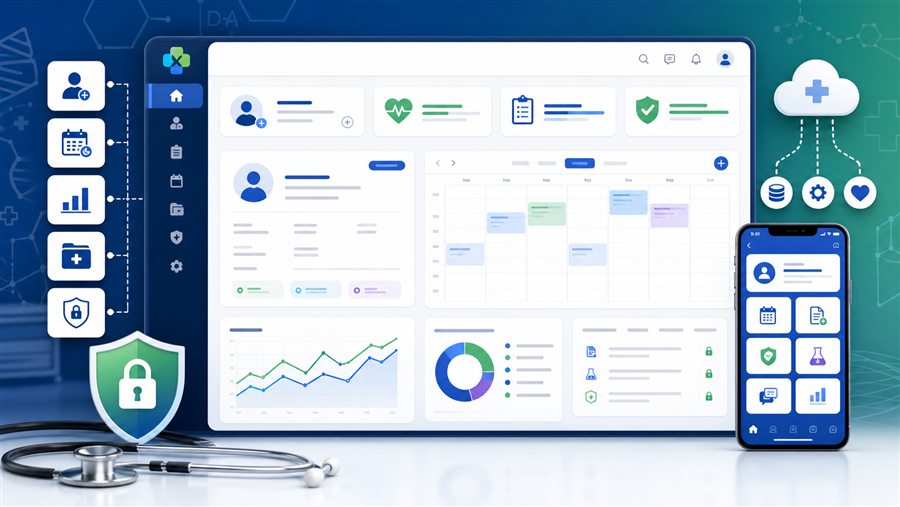 Healthcare management software modules